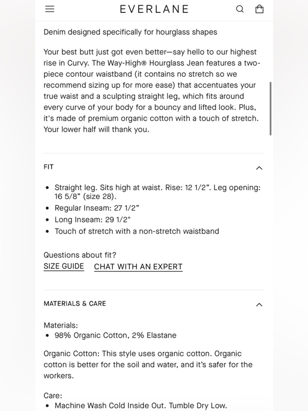 Everlane Curvy Way-High Jeans - Picture 11 of 11